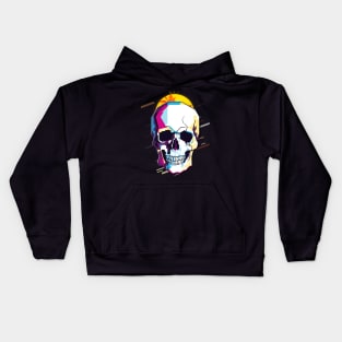 Skull retro80s Kids Hoodie